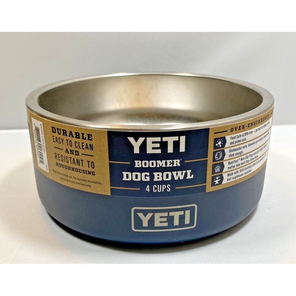 YETI Dog Bowl Boomer 4 Cup NAVY BLUE NEW!